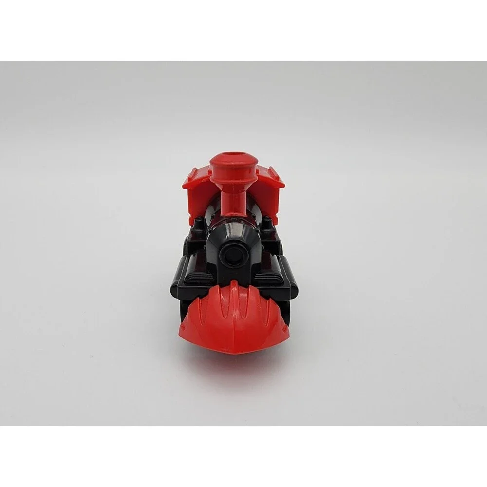Fisher Price GeoTrax Red Black Steam Train Push Engine With Cargo Cars 3pc Set